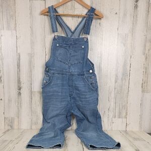 Sonoma Classic Blue Denim Jeans Overalls Adjustable Straps Size Large
